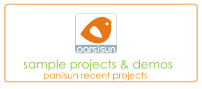 parsisun recent webdesign projects